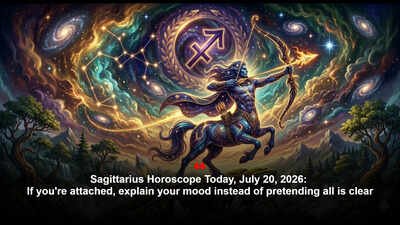 Sagittarius Horoscope Today, July 20, 2026: If you're attached, explain your mood instead of pretending all is clear