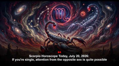Scorpio Horoscope Today, July 20, 2026: If you're single, attention from the opposite sex is quite possible