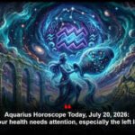 Aquarius Horoscope Today, July 20, 2026: Your health needs attention, especially the left leg