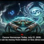 Cancer Horoscope Today, July 21, 2026: There can be money from hidden or less direct sources