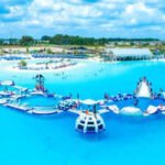 A Florida community near Tampa has America’s largest man-made lagoon, a 15-acre turquoise pool with a swim-up bar, kayaks, paddleboards and a floating obstacle course