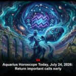 Aquarius Horoscope Today, July 24, 2026: Return important calls early
