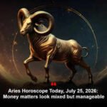 Aries Horoscope Today, July 25, 2026: Money matters look mixed but manageable