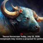 Taurus Horoscope Today, July 25, 2026: Businesspeople may receive a proposal for partnership