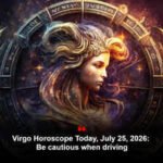 Virgo Horoscope Today, July 25, 2026: Be cautious when driving