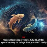 Pisces Horoscope Today, July 25, 2026: Don't spend money on things that you don't really need