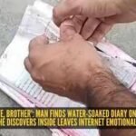 'This is true love, brother': Man finds water-soaked diary on roadside; what he discovers inside leaves internet emotional