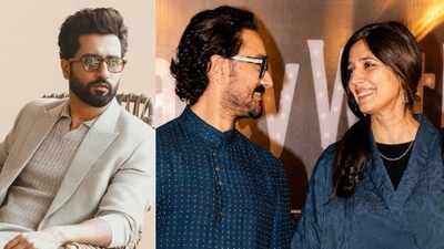 Vicky Kaushal reacts to Aamir Khan's wedding with Gauri Spratt as the 'Lagaan' actor shares details of the big day with the paps at an event: 'So happy' |