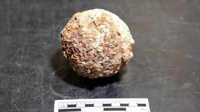 Archaeologists find another 190-year-old cannonball from the 1836 Battle of the Alamo, may have been used by Texan forces