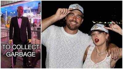Artist earns $1,250 by selling cigarette butts, bottle caps and an AirPod collected outside Taylor Swift and Travis Kelce's wedding; 50 collectibles sell out in 24 hours | English Movie News