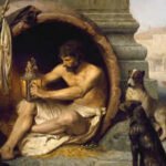 Quote of the day by Diogenes: 'I threw away my cup when I saw a child drinking water from his hands'