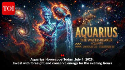 Aquarius Horoscope Today, July 1, 2026: Invest with foresight and conserve energy for the evening hours