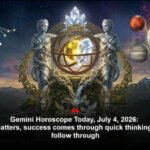 Gemini Horoscope Today, July 4, 2026: In career matters, success comes through quick thinking and sharp follow through
