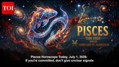 Pisces Horoscope Today, July 1, 2026: If you're committed, don't give unclear signals