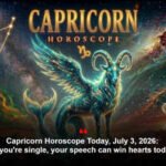 Capricorn Horoscope Today, July 3, 2026: If you're single, your speech can win hearts today