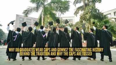 Why do graduates wear caps and gowns? The fascinating history behind the tradition and why the caps are tossed