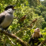 ‘Internet of the forest’: Scientists discover birds and monkeys in the Amazon have developed a natural communication network to share danger warnings and protect each other from predators |
