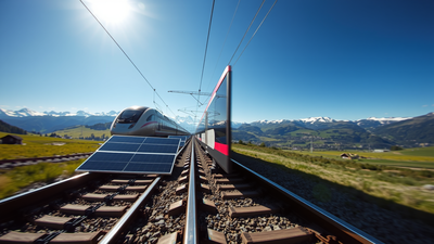 Italy could become the next country to build solar railway tracks after Switzerland's successful trial | World News