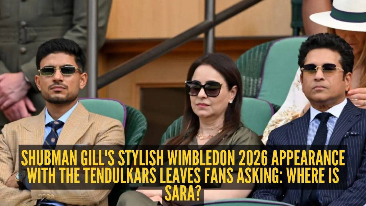 Stylish Shubman Gill joins Anjali Sachin Tendulkar at Wimbledon 2026; fans ask, 'Where is Sara?'