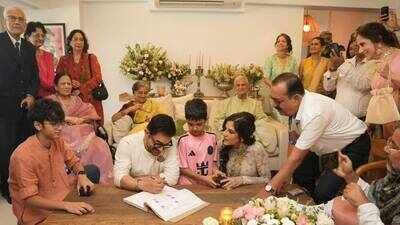 Newlyweds Aamir Khan and Gauri Spratt to move into Rs 100 crore family home with mother, Junaid, Azad and sisters: Report |
