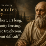 Quote of the day by Hippocrates: Why "Life is short, art long, opportunity fleeting, experience …" remains timeless |