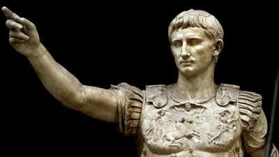 Augustus: Quote of the day by Roman emperor Augustus: 'We write our names in the sand and then the waves roll in and wash them away' and how all human achievements eventually fade away