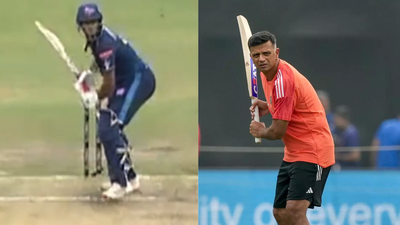 Rahul Dravid 2.0? Samit's batting leaves fans stunned with uncanny resemblance to 'The Wall' | Cricket News