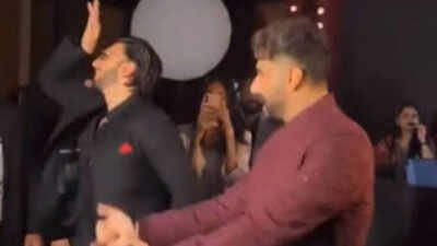 'Gunday'vibes return! Ranveer Singh and Arjun Kapoor's reunion becomes the biggest highlight of Anshula Kapoor's wedding reception | Hindi Movie News