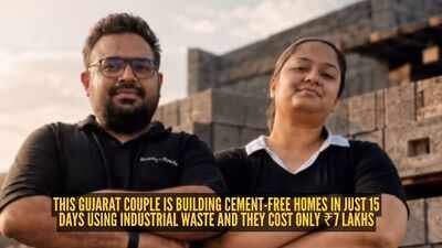This Gujarat couple is building cement-free homes in just 15 days using industrial waste and they cost only ₹7 lakhs