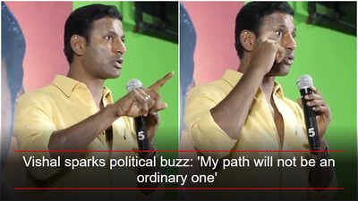 Vishal sparks political buzz: 'My path will not be an ordinary one,' says 'Magudam' star | Tamil Movie News
