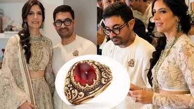 Aamir Khan's wedding ring for Gauri Spratt required 256 hours of work 131 pairs of skilled hands, has an exceptionally rare natural ruby sourced from Madagascar |