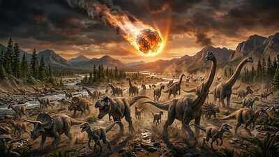 Why the dinosaurs disappeared: The asteroid that ended their reign struck Earth with a force of around 100 million megatons |