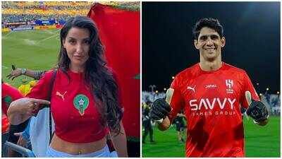 Nora Fatehi breaks silence on dating rumours with Yassine Bounou, calls Moroccan goalkeeper 'very kind' and 'one of the best in the world' | Hindi Movie News