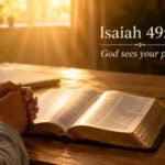 Dealing with money, family or work stress? Isaiah 49:15 reminds you that God sees your pain