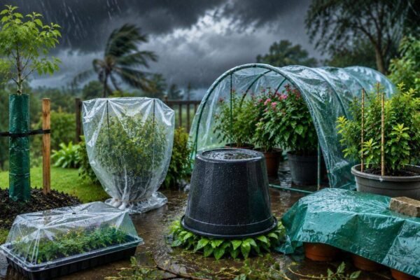 6 simple ways to protect your plants from heavy rain and strong monsoon winds |
