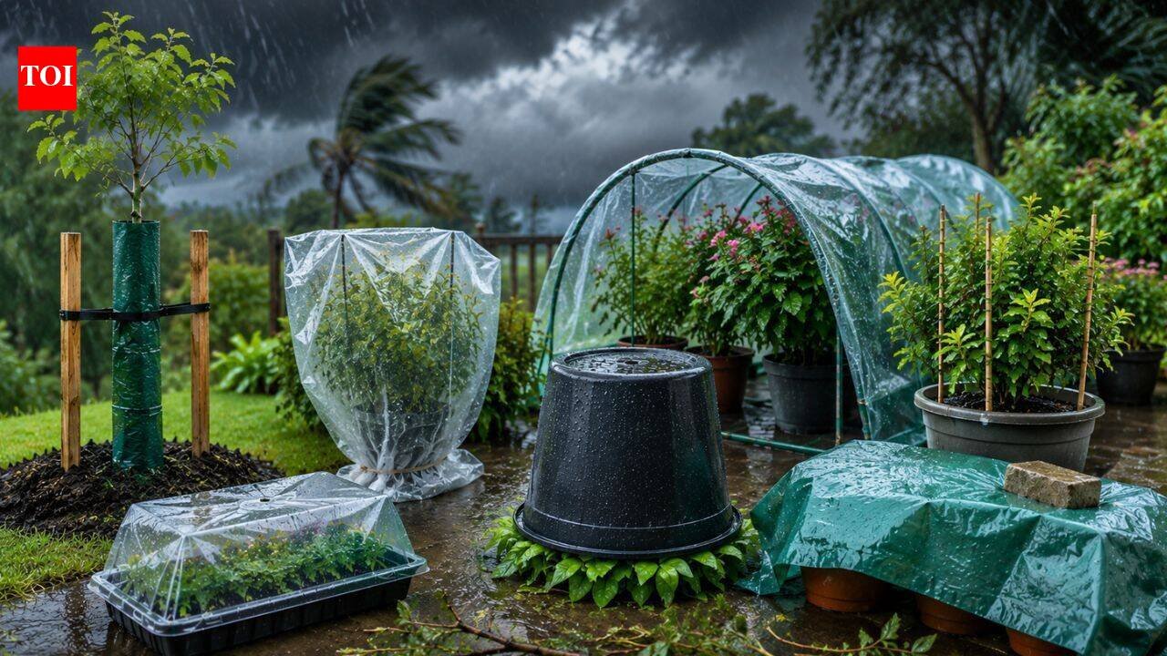 6 simple ways to protect your plants from heavy rain and strong monsoon winds |