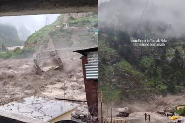 Chamoli District News: Bone-chilling visuals go viral as heavy rains wash down Bailey bridge in Uttarakhand's Chamoli district