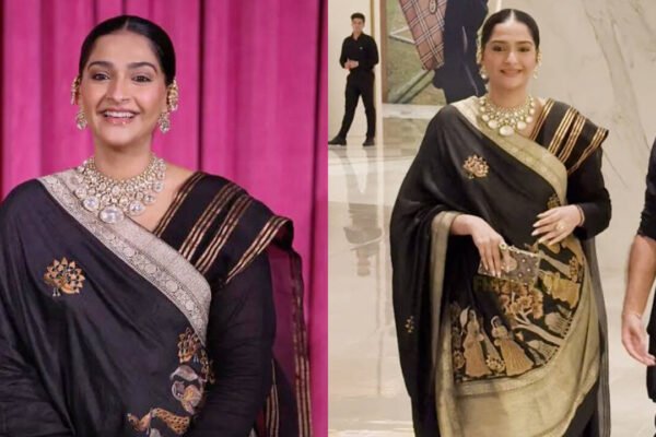 Sonam Kapoor’s black anarkali is gorgeous, but it’s her Pichwai-inspired dupatta that caught our eye |