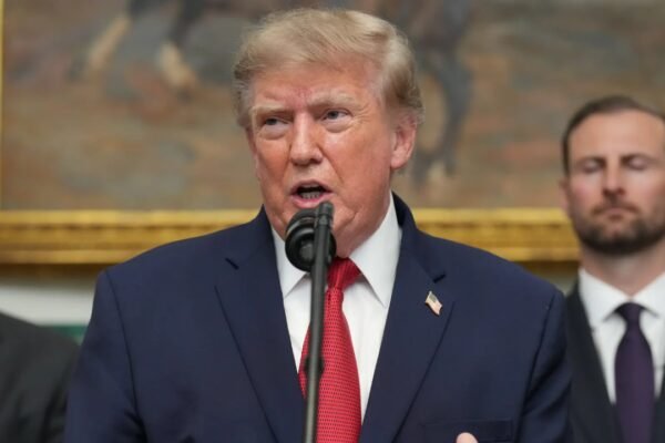 Granite, grass and a helipad: Trump shows off his White House construction projects