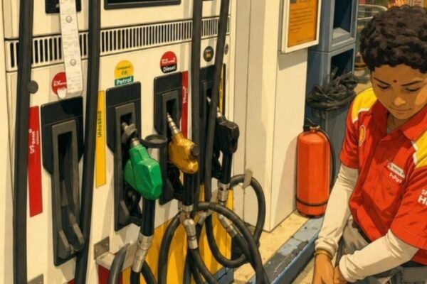 College by day, petrol pump by night: The young woman who works till 10 PM to pay her fees is inspiring the Internet with her determination |