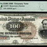 In 1890, the US printed 120,000 unusual $100 'Watermelon' notes; only about 35 are known to survive, and one is returning to auction