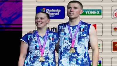 Gicquel and Delphine Delrue script history on Indian soil, become France's first-ever BWF World Champions | Badminton News