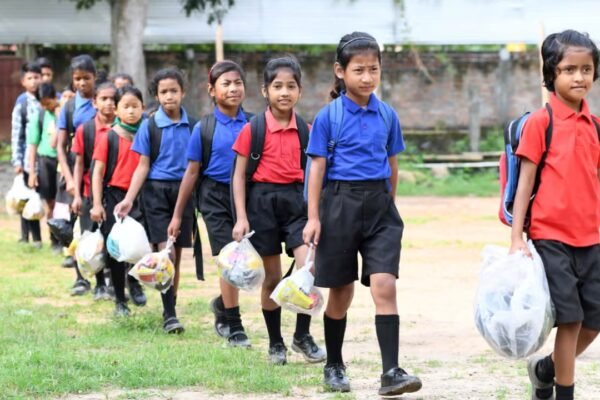 In this Assam school, children pay their fees with plastic waste: How Akshar School is turning trash into a tool for education |