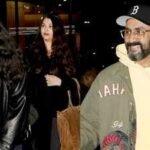 Abhishek Bachchan, Aishwarya Rai Bachchan return from holiday, Aaradhya Bachchan's 'namaste' to the paps wins the internet as she twins in black with her mother - WATCH VIDEO |
