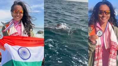 First woman from Assam, Northeast India to make history by swimming the 33.5 km English Channel despite freezing waters and strong currents