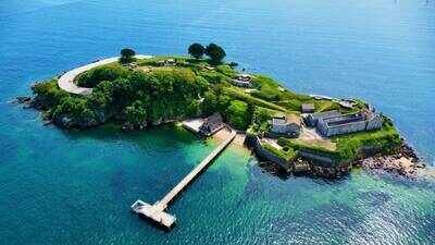 ‘Haunted’ Drake’s Island: Tiny UK island with Grade-II listed house, 6.4-acre site, mysterious underground tunnels and 43-bed hotel plan goes on sale for offers above £2 million