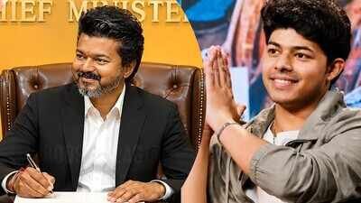 Vijay: 'Seeing my appa as Chief Minister is a historic revolution.., My mom is like a spy' says Thalapathy Vijay's son Jason Sanjay | Tamil Movie News