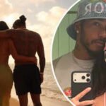 Kim Kardashian shares loved-up photos with Lewis Hamilton from summer getaway: ‘somewhere over the rainbow’ |