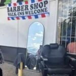 A San Antonio storm knocked out power and damaged homes; one barber simply moved his chair outside and kept cutting customers’ hair