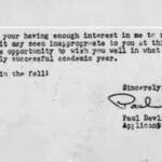 In 1981, Harvard rejected Paul Devlin; he spotted a grammatical error, rejected the rejection and had his response published in The New York Times